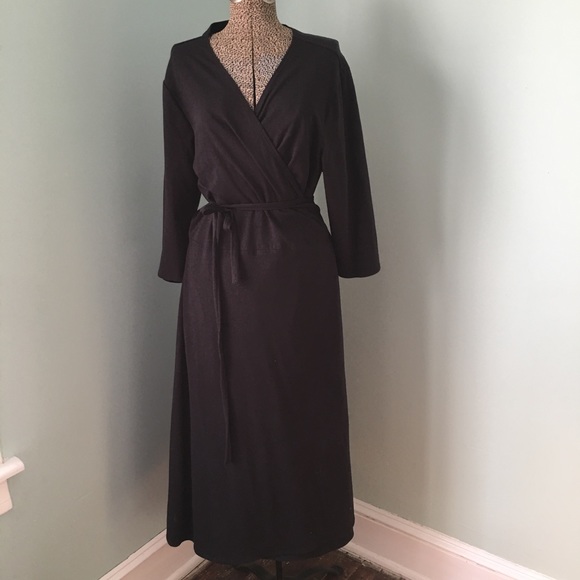 eileen fisher wrap dress